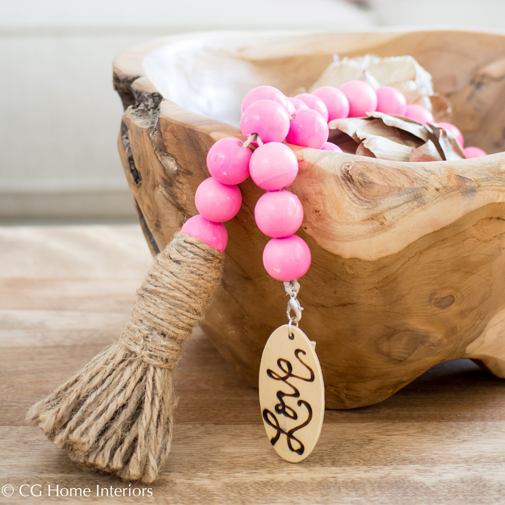 Pink Boho Decorative Beads