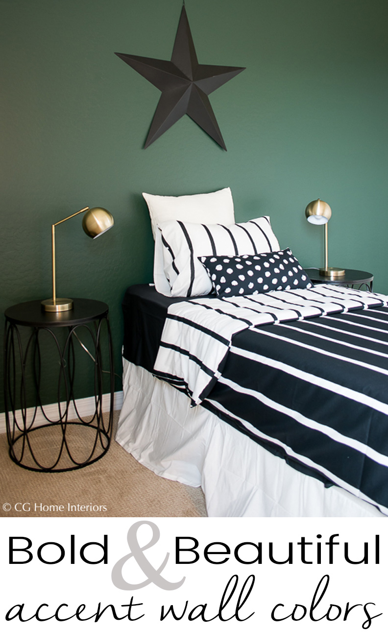 bold and beautiful accent wall colors