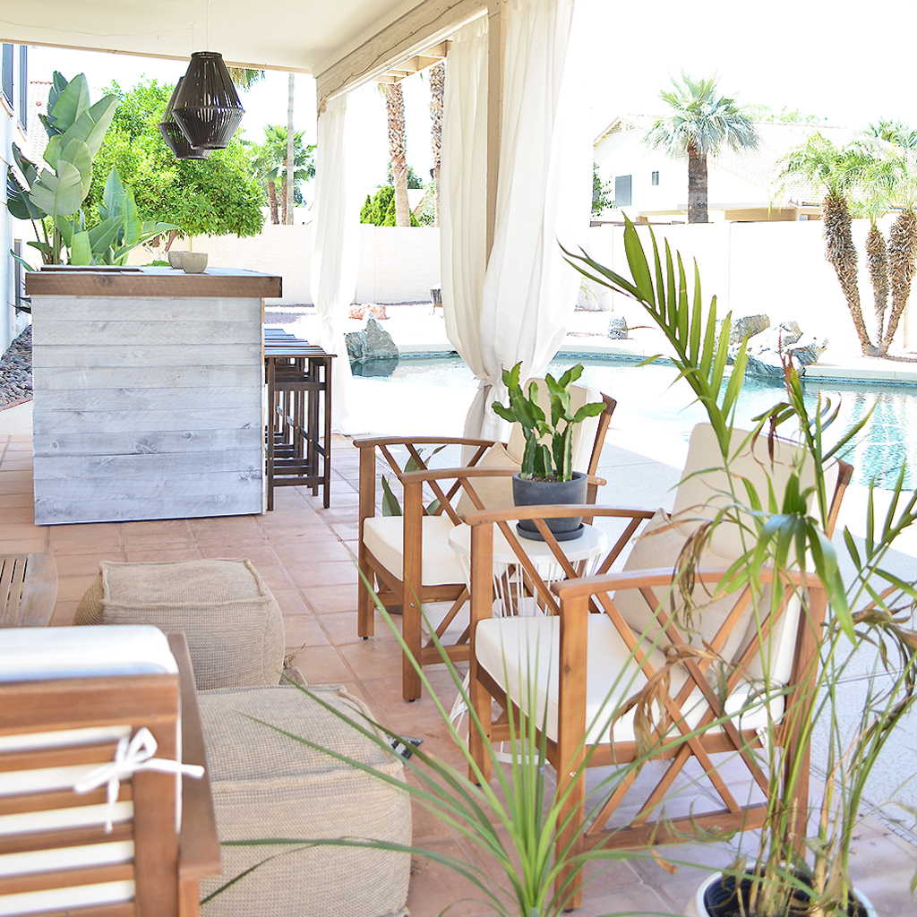 {DIY} Outdoor Bar with Weaber Lumber Wall Boards