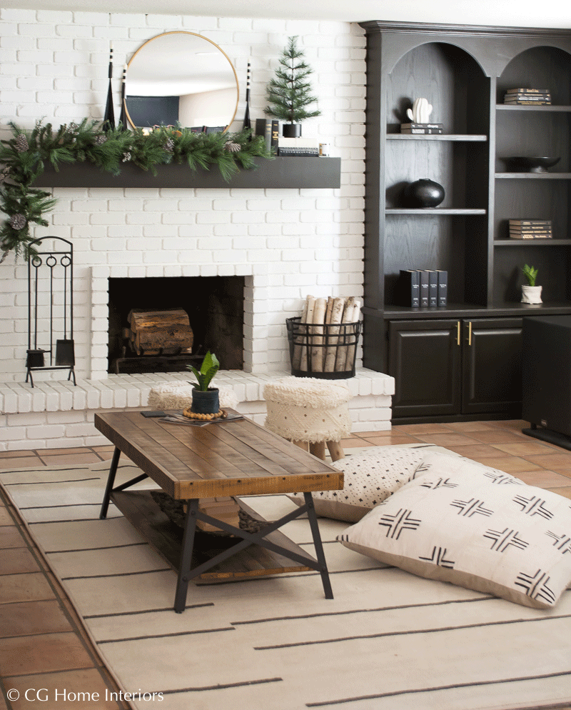 Holiday Home Blog Tour | Mohawk Home, Painted Built Ins, Family Room