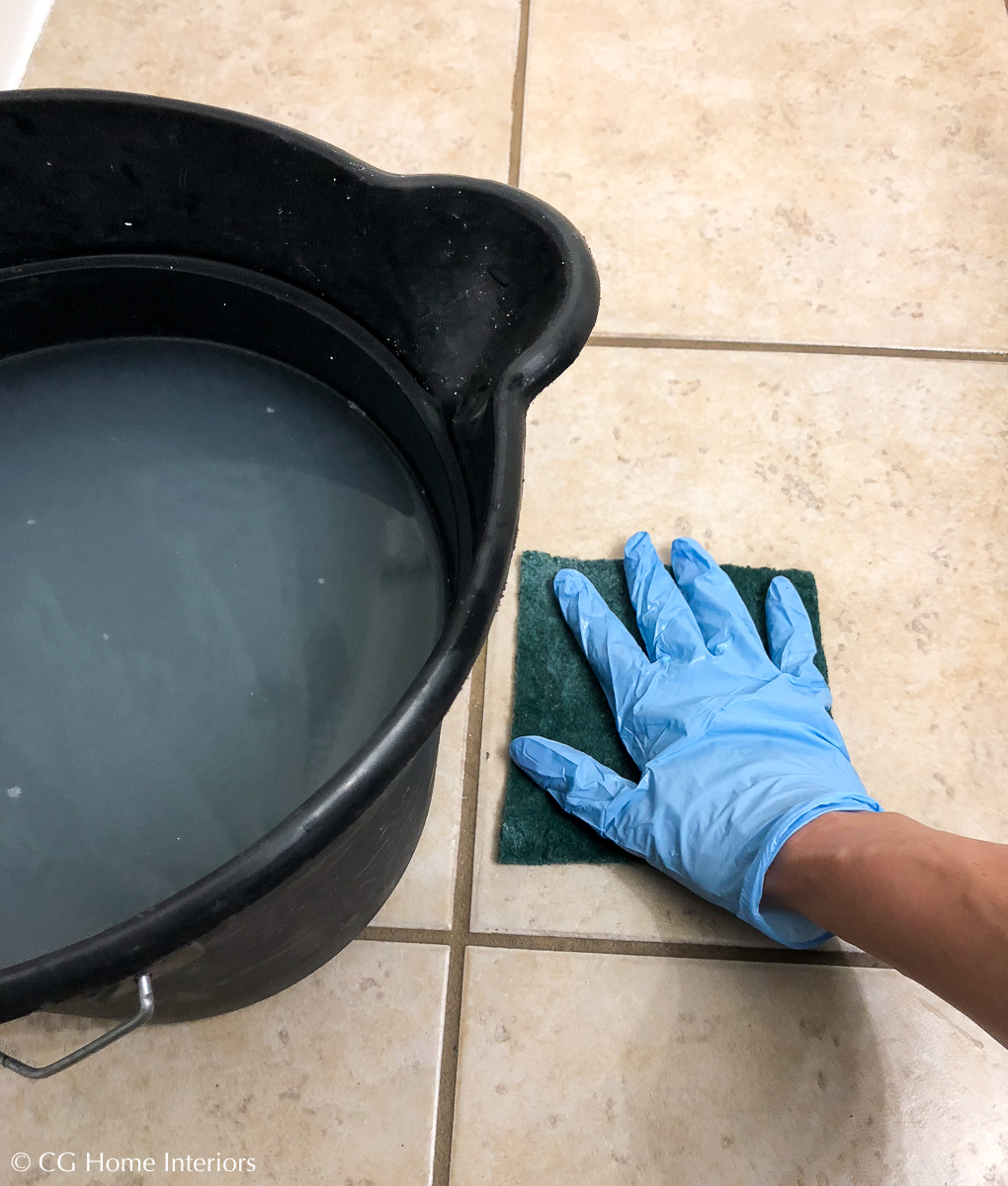 Guest Bathroom Renovation Progress – Affordable Flooring, Cleaning, TSP